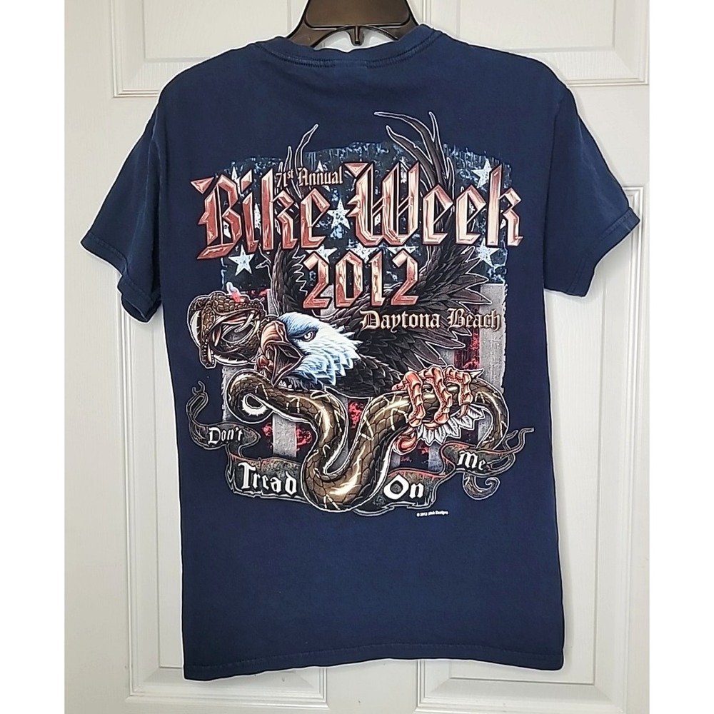 Bike Week 2012 Daytona Beach FL Motorcycle T-Shirt Men's Small Slick Design